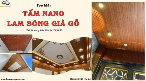 Top Mẫu Tấm Nhựa Nano, Lam Sóng Giả Gỗ Tại Phường Đức Nhuận TPHCM