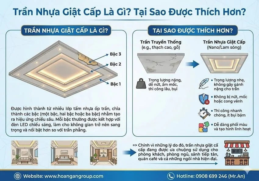 Trần Nhựa Giật Cấp Là Gì? Tại Sao Được Thích Hơn Trần Nhựa Giật Cấp Là Gì? Tại Sao Được Thích Hơn