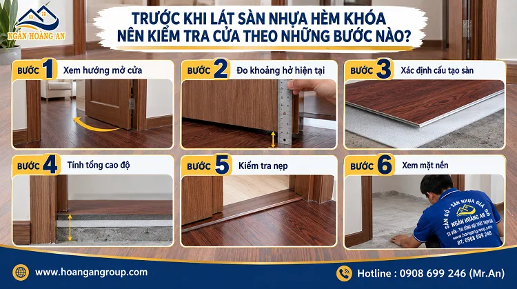 Trước Khi Lát Sàn Nhựa Hèm Khóa Nên Kiểm Tra Cửa Theo Những Bước Nào? Trước Khi Lát Sàn Nhựa Hèm Khóa Nên Kiểm Tra Cửa Theo Những Bước Nào?