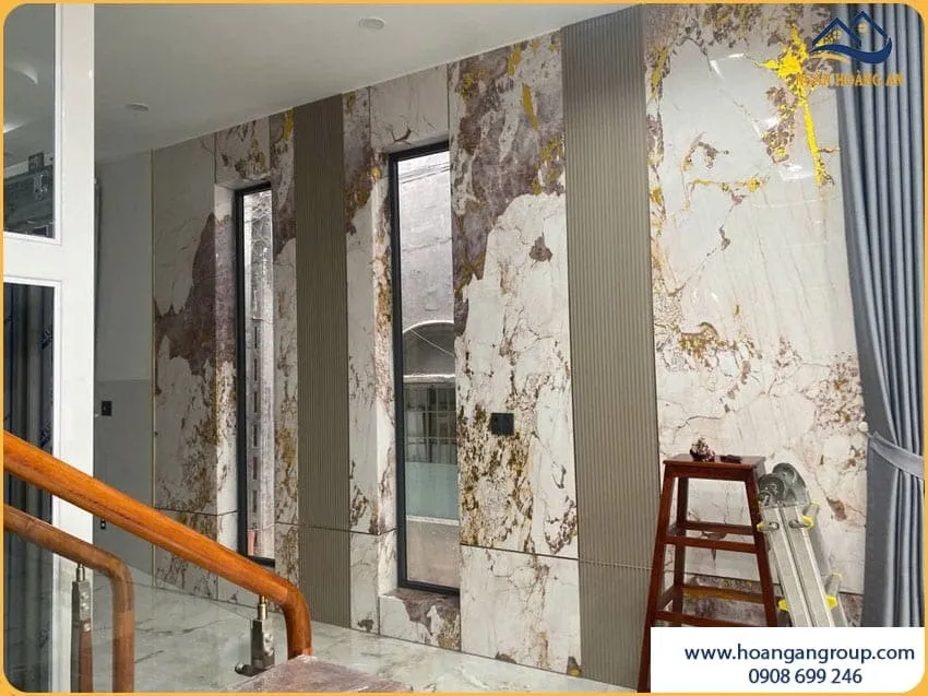 Tường Nhà Sạch Đẹp Nhờ Ốp Than Tre Dát Vàng TT-839