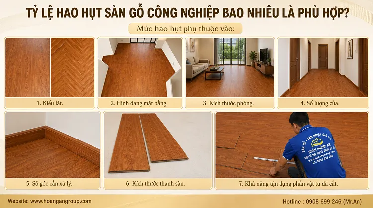 Tỷ Lệ Hao Hụt Sàn Gỗ Công Nghiệp Bao Nhiêu Là Phù Hợp?