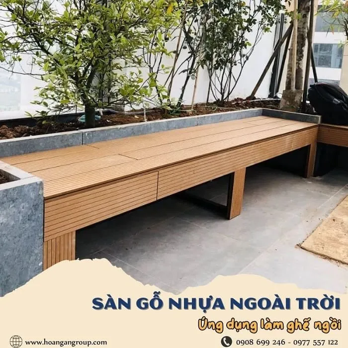 Sàn Gỗ Nhựa Ngoài Trời Ứng Dụng Làm Ghế Ngồi Tại Quận 12 TPHCM