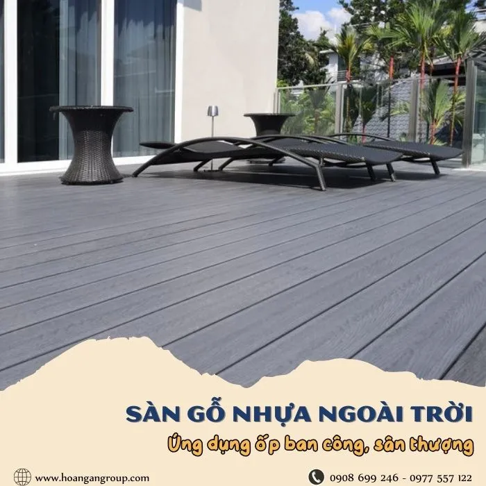Sàn Gỗ Nhựa Ứng Dụng Lót Khu Vực Sân Thượng, Ban Công Tại Quận 8 TPHCM