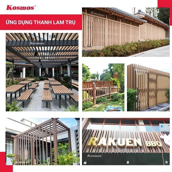 Ứng Dụng Của Thanh Lam TRụ Gỗ Nhựa Ngoài Trời Tại Nhơn Trạch Đồng Nai Ứng Dụng Của Thanh Lam TRụ Gỗ Nhựa Ngoài Trời Tại Nhơn Trạch Đồng Nai