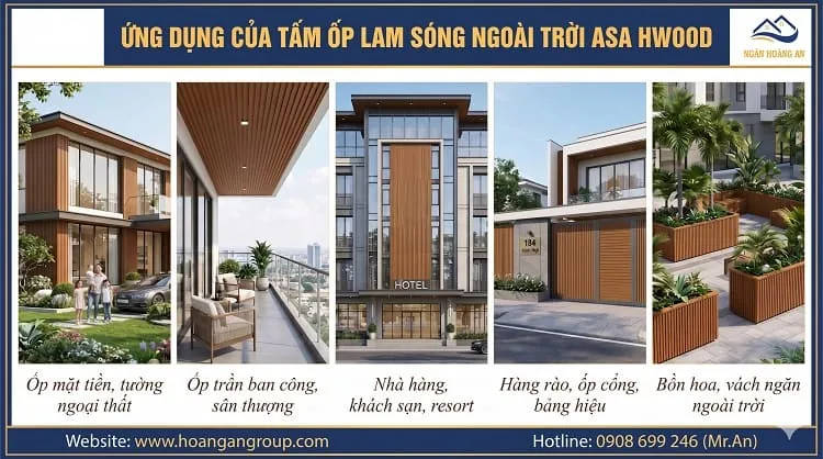 Ứng Dụng Của Tấm Ốp Lam Sóng Ngoài Trời ASA HW215W23ASA Ứng Dụng Của Tấm Ốp Lam Sóng Ngoài Trời ASA HW215W23ASA