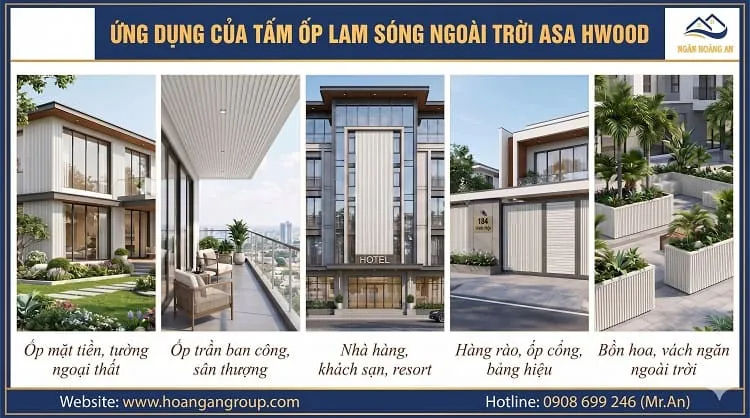 Ứng Dụng Của Tấm Ốp Lam Sóng Ngoài Trời ASA HW215W23ASA Ứng Dụng Của Tấm Ốp Lam Sóng Ngoài Trời ASA HW215W23ASA