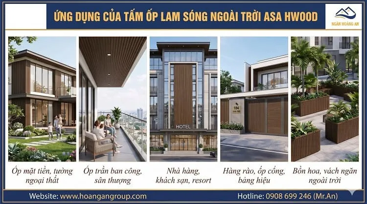 Ứng Dụng Của Tấm Ốp Lam Sóng Ngoài Trời ASA HW215W23ASA