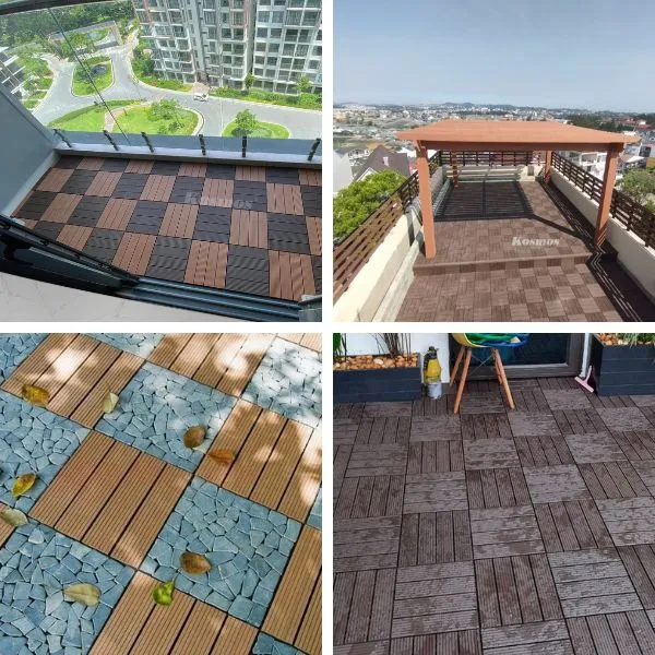 Ứng Dụng Thực Tế Của Vỉ Gỗ Nhựa Ngoài Trời Kosmos
