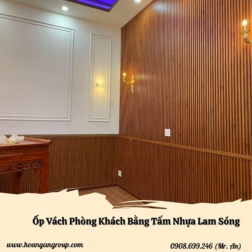 Ứng Dụng Phòng Khách Bằng Nhựa Lam Sóng