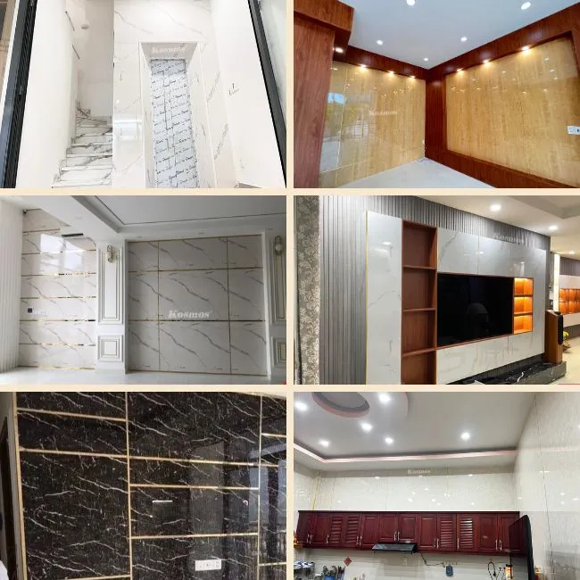 Ứng Dụng Tấm Nhựa Ốp Tường Giả Đá Kosmos