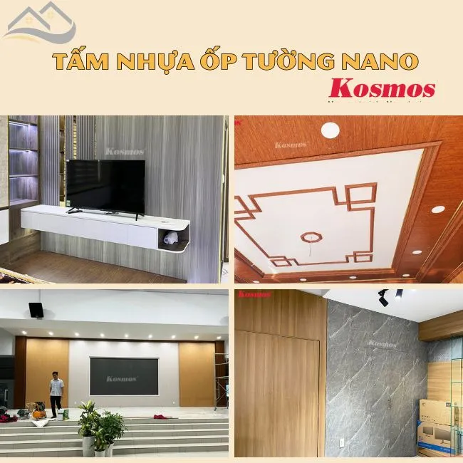 Ứng Dụng Nổi Bật Của Tấm Nhựa Ốp Tường Ốp Trần Nano Kosmos