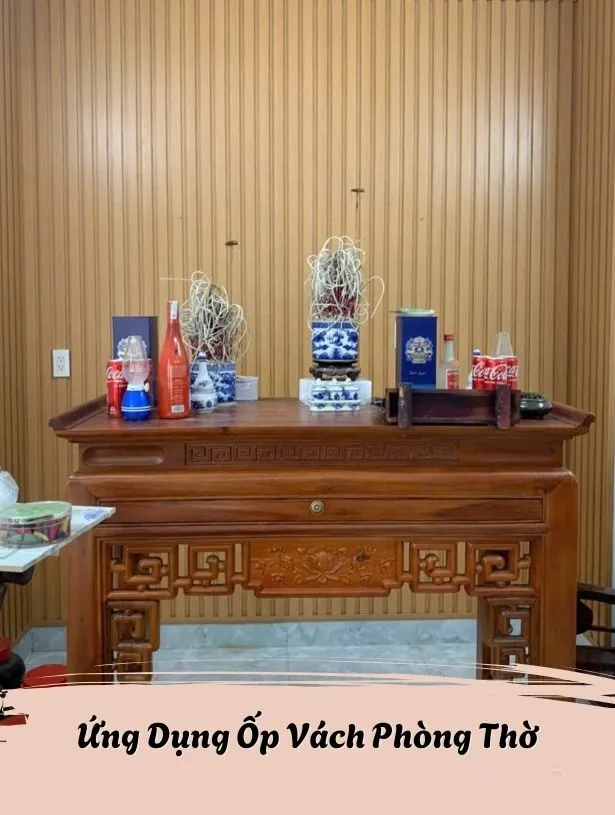 Ứng Dụng Ốp Phòng Thờ Bằng Lam Sóng Galawood Ứng Dụng Ốp Phòng Thờ Bằng Lam Sóng Galawood