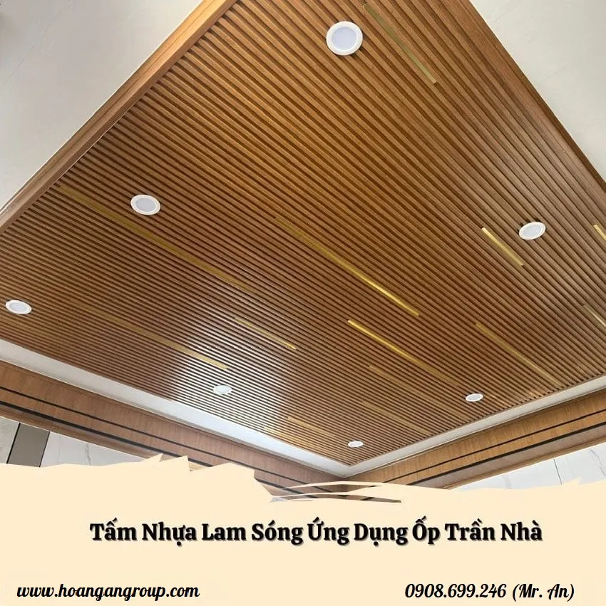 Ứng Dụng Tấm Nhựa Lam Sóng Ốp Trần Nhà