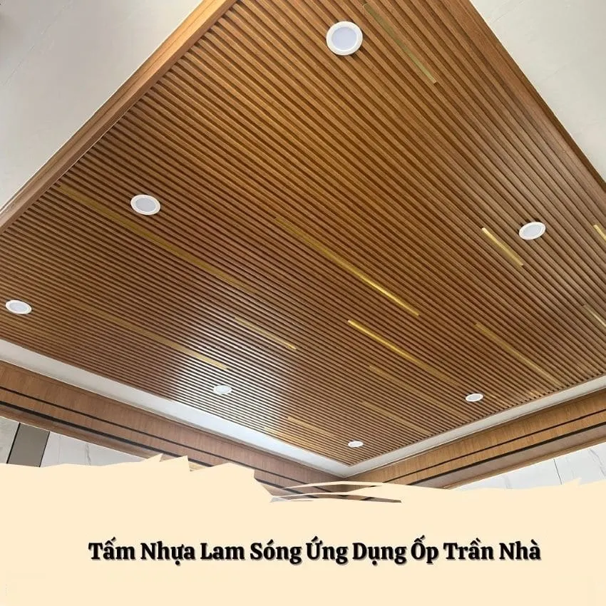 Ứng Dụng Tấm Nhựa Lam Sóng Ốp Trần Nhà Đẹp