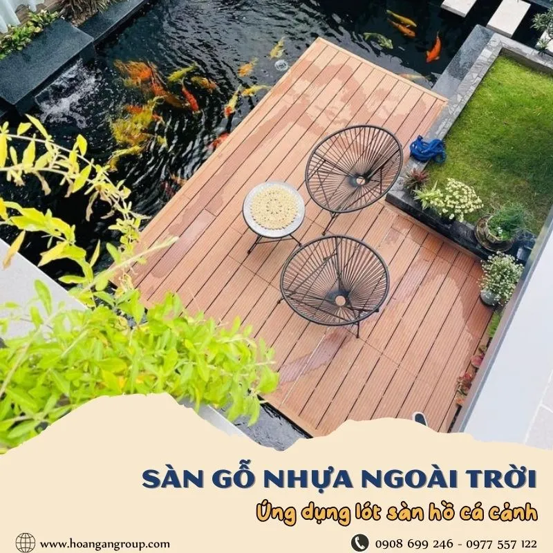 Sàn Gỗ Nhựa Ngoài Trời Ứng Dụng Hồ Cá Cảnh Tại Thủ Đức TPHCM