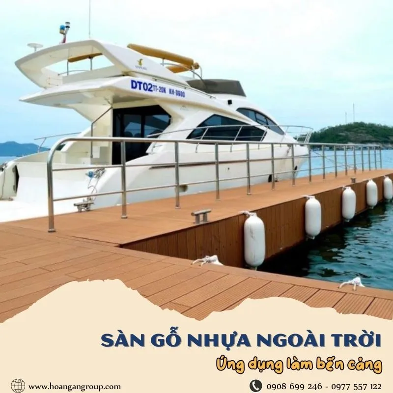 Sàn Gỗ Nhựa Ngoài Trời Lót Lối Đi Bến Cảng Tại Bình Chánh TPHCM