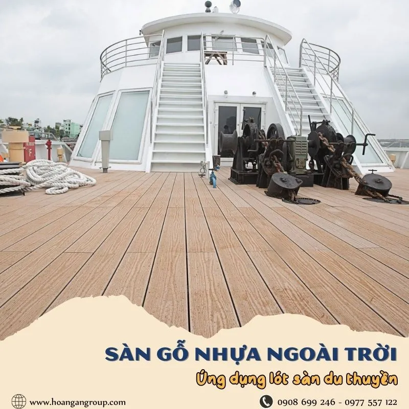 Sàn Gỗ Nhựa Ngoài Trời Cho Khu Vực Du Thuyền Tại Nhà Bè TPHCM