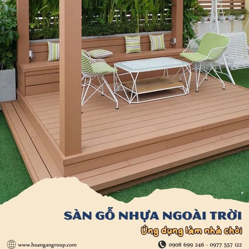 Sàn Gỗ Nhựa Ngoài Trời Ứng Dụng Làm Nhà Chòi Tại Quận 12 TPHCM