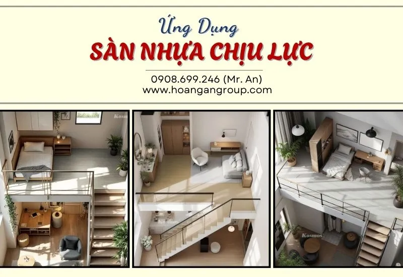 Ứng Dụng Sàn Nhựa Chịu Lực Giả Gỗ Làm Gác Lửng Ứng Dụng Sàn Nhựa Chịu Lực Giả Gỗ Làm Gác Lửng