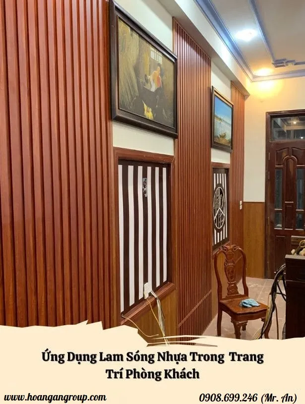 Ứng Dụng Trang Trí Phòng Khách Bằng Tấm Lam Sóng
