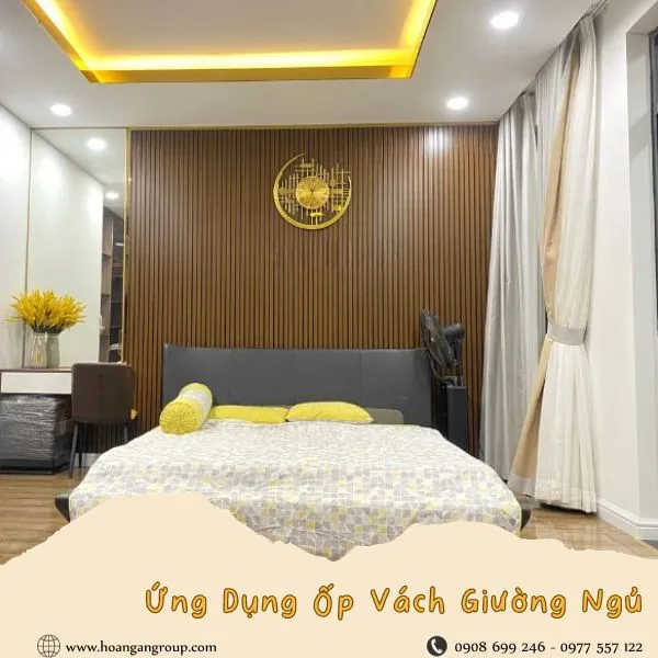 Ứng Dụng Tấm Lam Sóng Ốp Vách Đầu Giường Ngủ Tại Bình Thạnh TPHCM