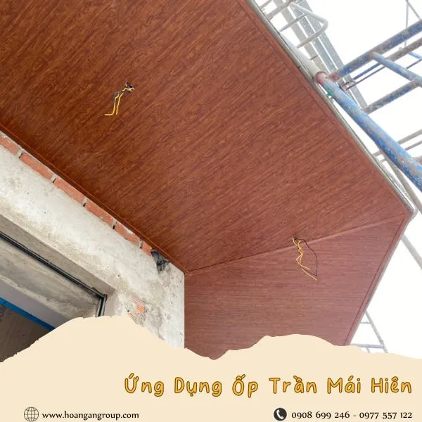 Mái Hiên Bên Ngoài Bằng Tấm Nhựa Nano Với Ánh Nắng Không Chiếu Vào