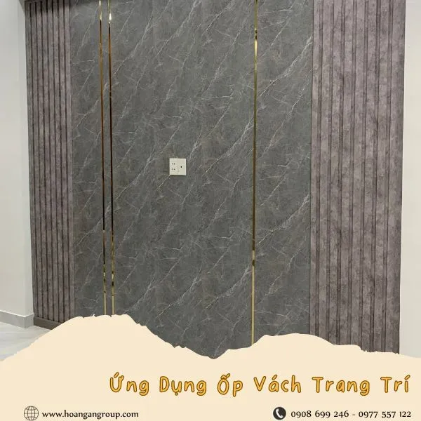Tấm Ốp Nano Giả Gỗ, Giả Bê Tông Ứng Dụng Ốp Vách Trang Trí