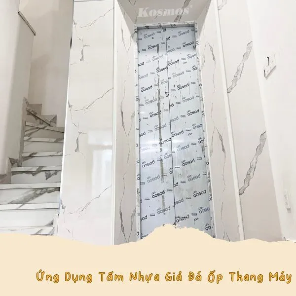 Ốp Tường PVC Giả Đá Cho Thang Máy Tại Thủ Đức TPHCM