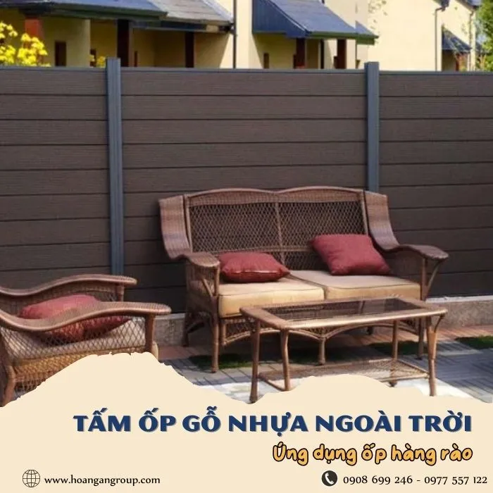 Tấm Ốp Gỗ Nhựa Ngoài Trời Ứng Dụng Làm Hàng Rào Tại Gò Vấp TPHCM Tấm Ốp Gỗ Nhựa Ngoài Trời Ứng Dụng Làm Hàng Rào Tại Gò Vấp TPHCM