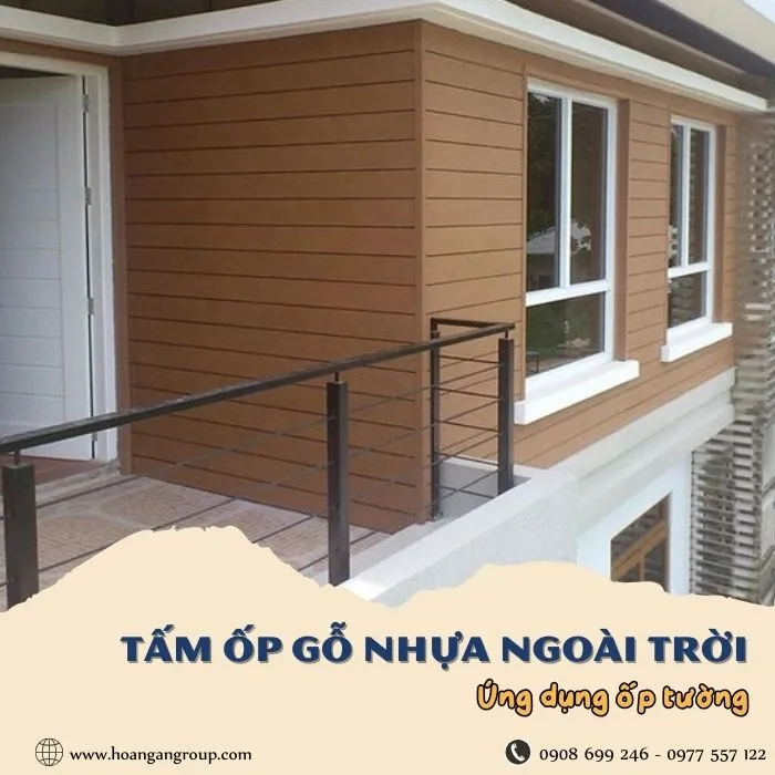 Tấm Ốp Gỗ Nhựa Ngoài Trời Ứng Dụng Ốp Tường Tai Biên Hòa Đồng Nai