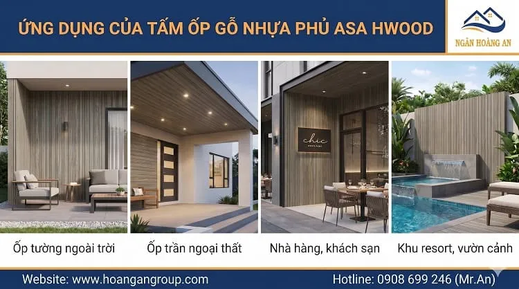 Ứng Dụng Của Tấm Ốp Gỗ Nhựa Phủ ASA Hwood HW120W12ASA