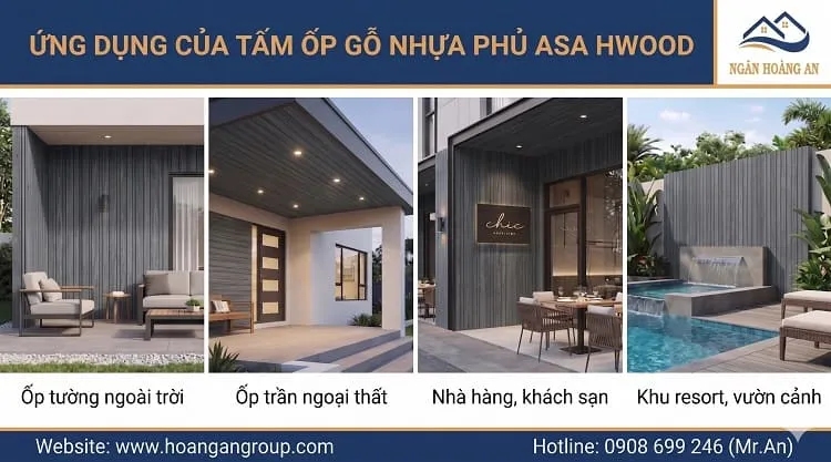 Ứng Dụng Của Tấm Ốp Gỗ Nhựa Phủ ASA Hwood HW120W12ASA