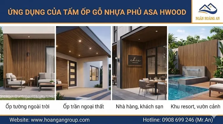 Ứng Dụng Của Tấm Ốp Gỗ Nhựa Phủ ASA Hwood HW120W12ASA