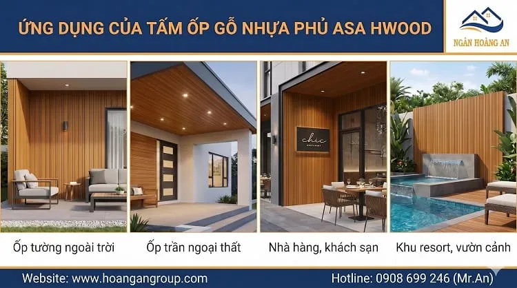 Ứng Dụng Của Tấm Ốp Gỗ Nhựa Phủ ASA Hwood HW120W12ASA