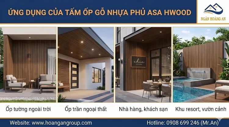 Ứng Dụng Của Tấm Ốp Gỗ Nhựa Phủ ASA Hwood HW120W12ASA