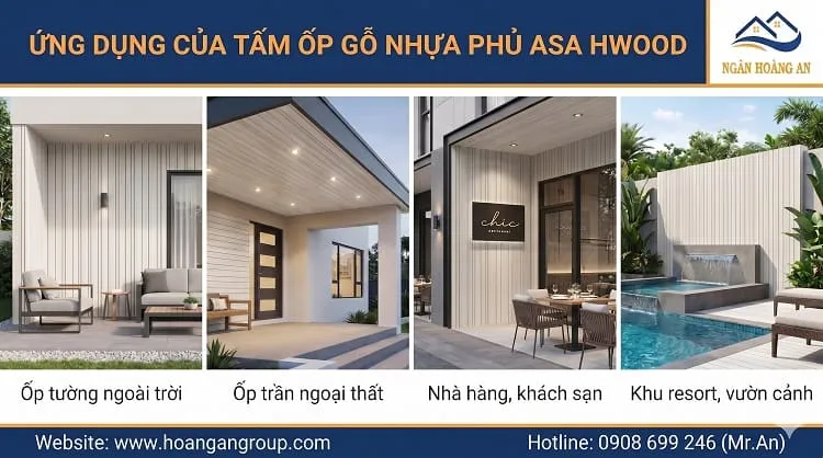 Ứng Dụng Của Tấm Ốp Gỗ Nhựa Phủ ASA Hwood HW120W12ASA