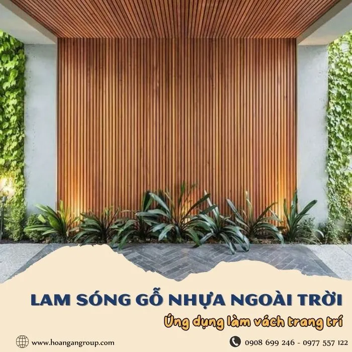 Ứng Dụng Tấm Ốp Lam Sóng Gỗ Nhựa Để Ốp Vách Trang Trí