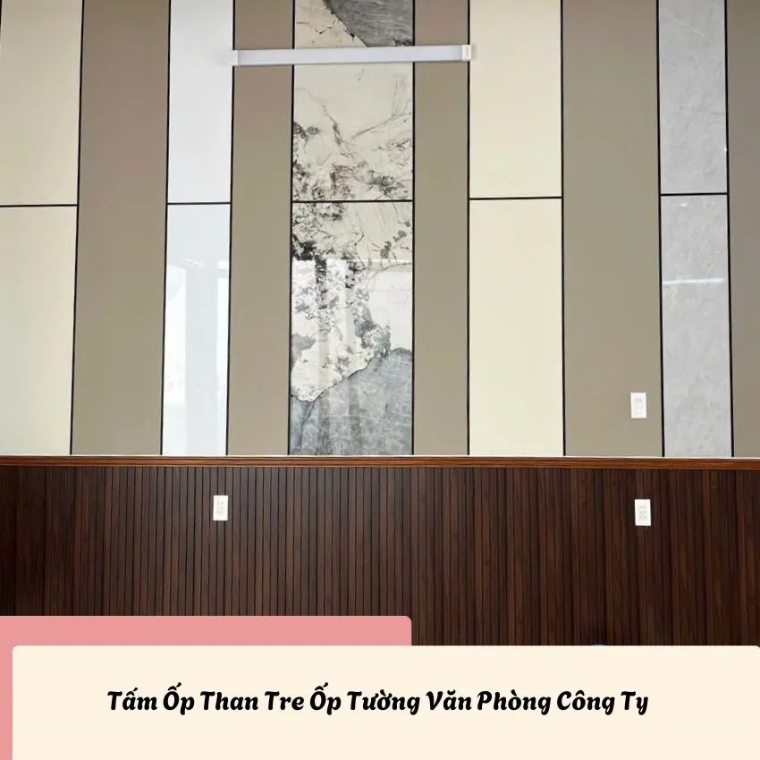 Tấm Ốp Tường Than Tre Ốp Văn Phòng