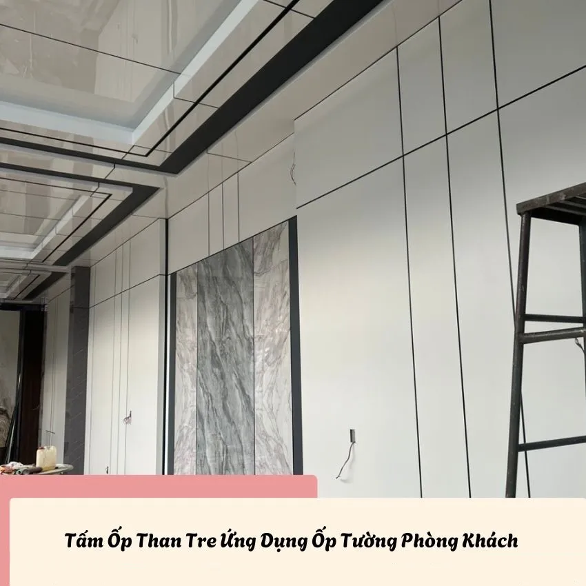 Tấm Ốp Than Tre Ứng Dụng Trang Trí Phòng Khách Tấm Ốp Than Tre Ứng Dụng Trang Trí Phòng Khách