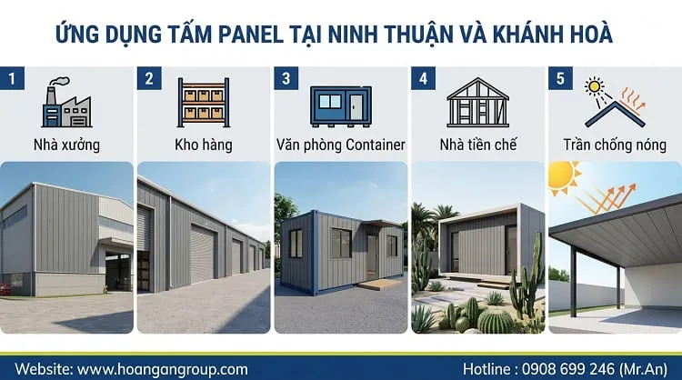 Ứng Dụng Tấm Panel Tại Ninh Thuận Và Khánh Hoà Ứng Dụng Tấm Panel Tại Ninh Thuận Và Khánh Hoà