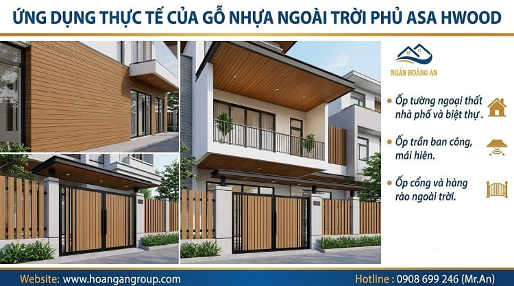 Ứng Dụng Thực Tế Của Gỗ Nhựa Ngoài Trời Phủ ASA Hwood