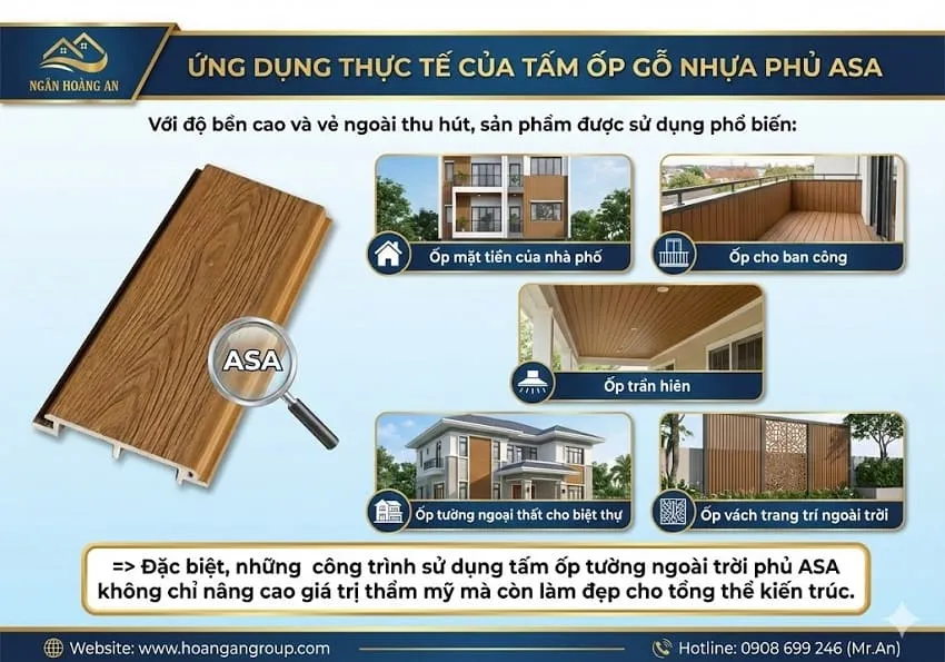 Ứng Dụng Thực Tế Của Tấm Ốp Gỗ Nhựa Phủ ASA