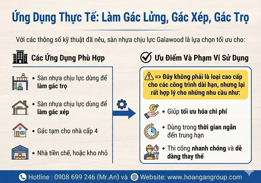 Ứng Dụng Thực Tế: Làm Gác Lửng, Gác Xép, Gác Trọ