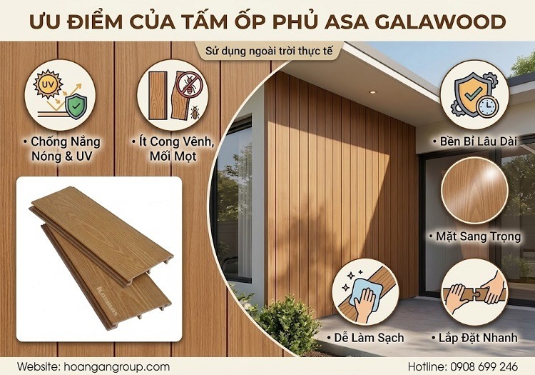 Ưu Điểm Của Tấm Ốp Phủ ASA Galawood