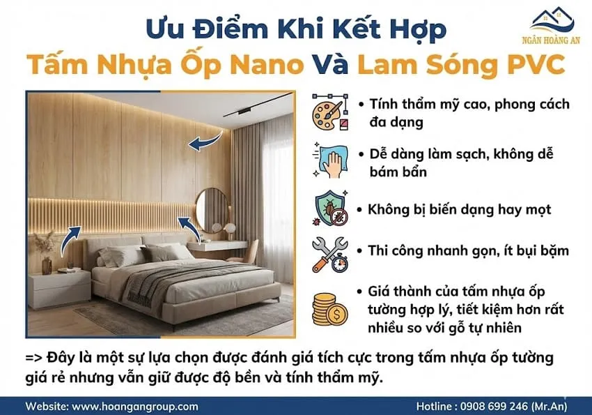 Ưu Điểm Khi Kết Hợp Tấm Nhựa Ốp Nano Và Lam Sóng PVC