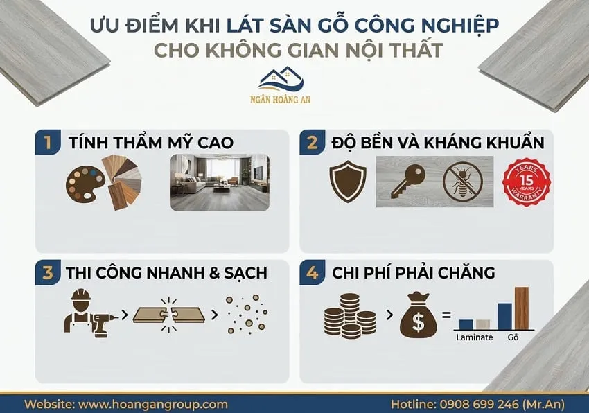 Ưu Điểm Khi Lát Sàn Gỗ Công Nghiệp Cho Không Gian Nội Thất Ưu Điểm Khi Lát Sàn Gỗ Công Nghiệp Cho Không Gian Nội Thất