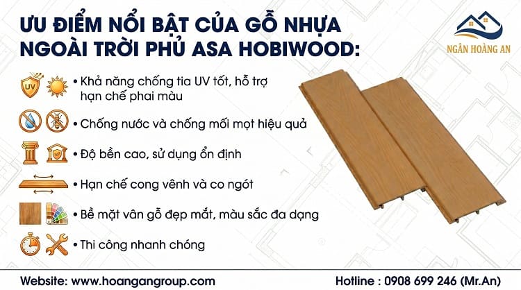 ƯU ĐIỂM NỔI BẬT CỦA GỖ NHỰA NGOÀI TRỜI PHỦ ASA HOBIWOOD