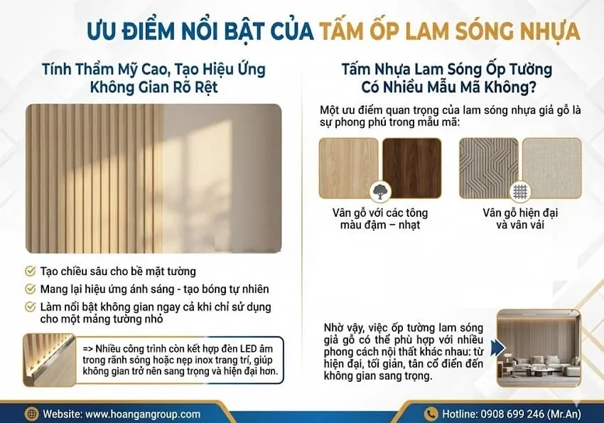 Ưu Điểm Nổi Bật Của Tấm Ốp Lam Sóng Nhựa