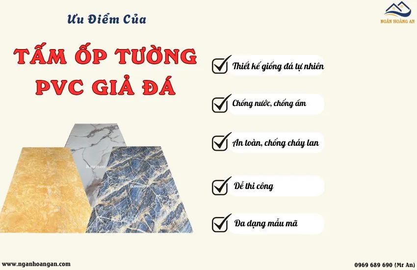 Lý Do Nên Chọn Tấm Ốp Tường Nhựa PVC Giả Đá Kosmos