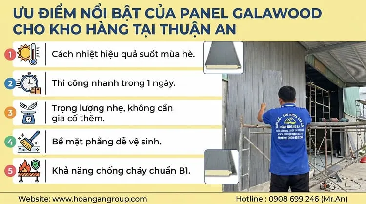 Ưu Điểm Nổi Bật Của Panel Galawood Cho Kho Hàng Tại Thuận An